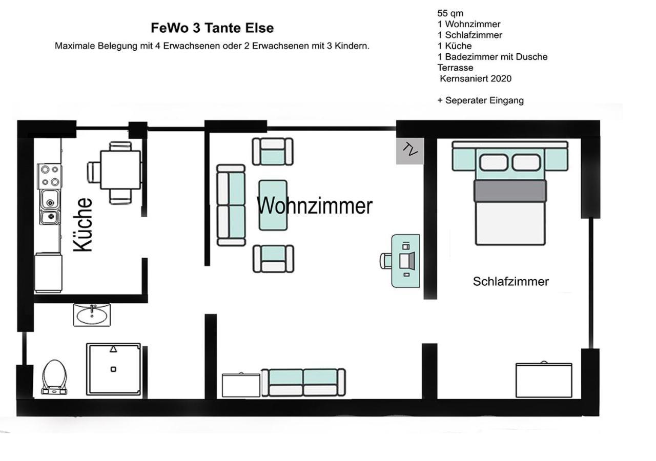 Fewo Tante Else Apartment โบเดนแวร์เดอร์ ภายนอก รูปภาพ